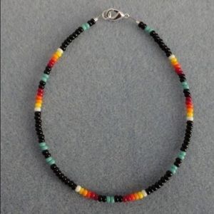 seed bead VSCO choker necklace